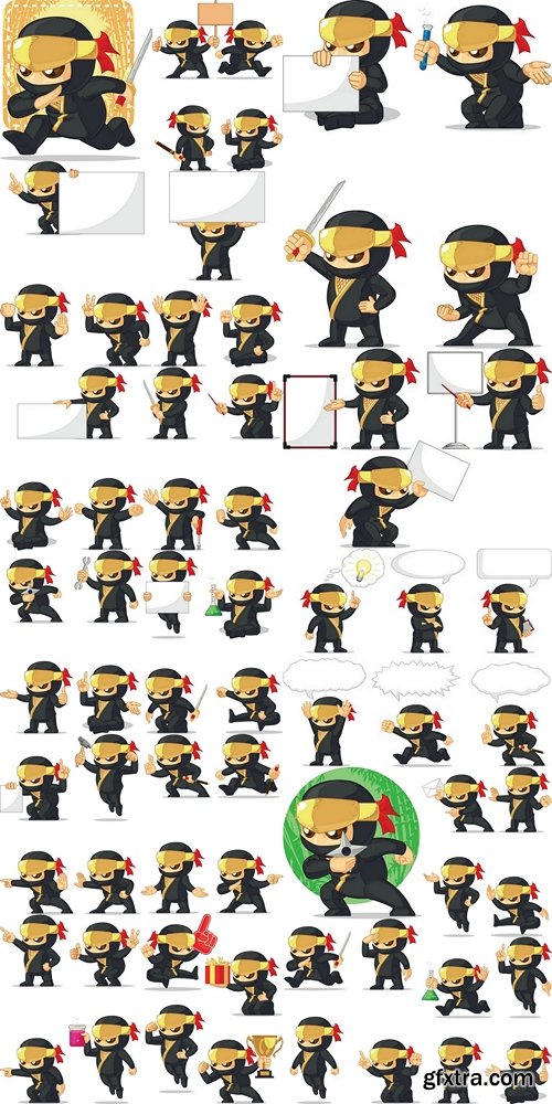 Ninja Customizable Mascot