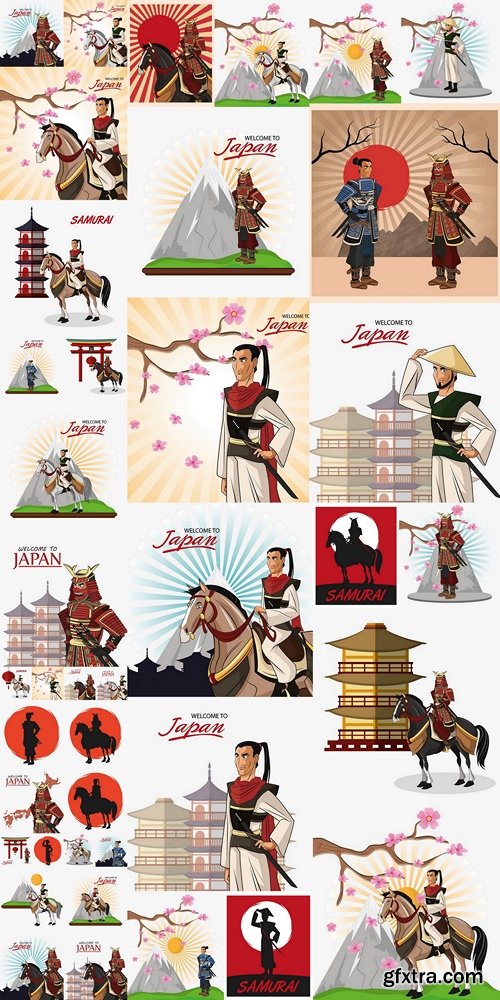 Samurai man cartoon icon. Japan and asian culture theme