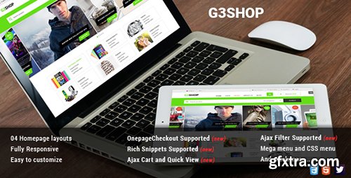 ThemeForest - G3Shop v1.0.0 - Multipurpose Magento Theme - 10928175