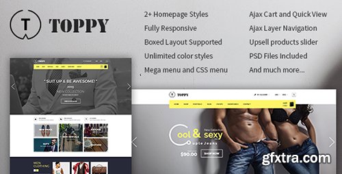 ThemeForest - Toppy v1.0.0 - Creative Multi-Purpose Magento Theme - 13620852