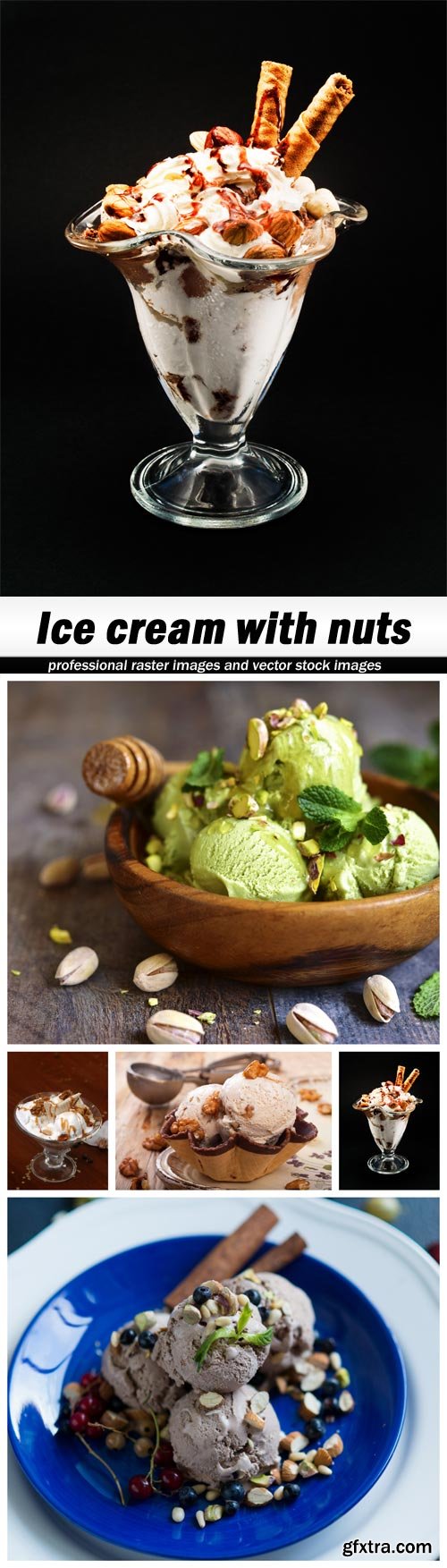 Ice cream with nuts - 5 UHQ JPEG