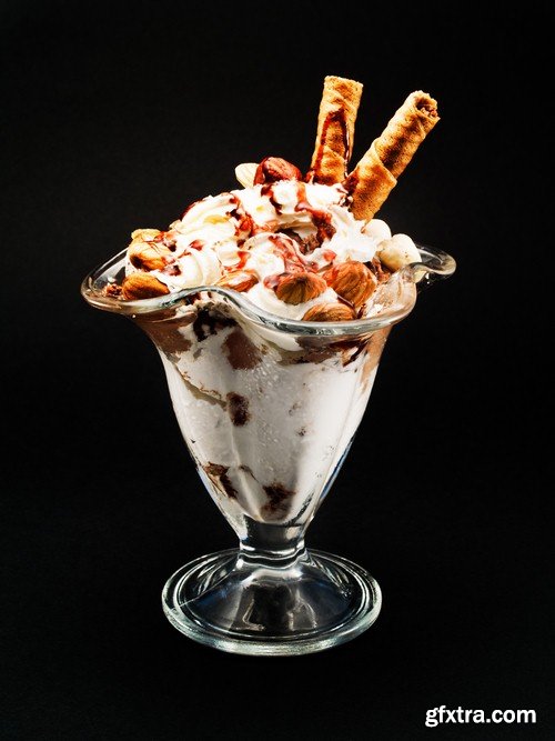 Ice cream with nuts - 5 UHQ JPEG