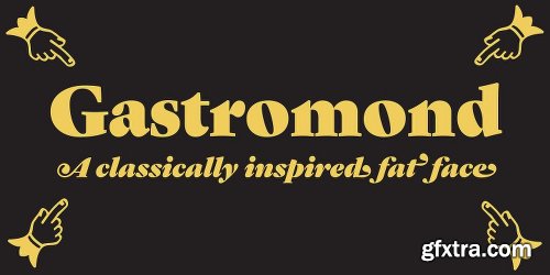 Gastromond Font Family - 2 Fonts