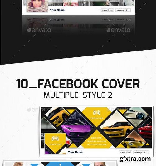 GraphicRiver 16 Style Facebook Cover Templates 10336526