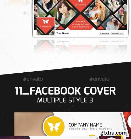 GraphicRiver 16 Style Facebook Cover Templates 10336526