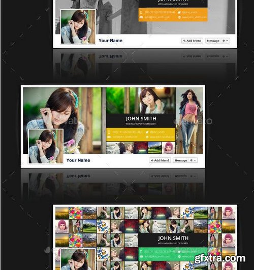 GraphicRiver 16 Style Facebook Cover Templates 10336526