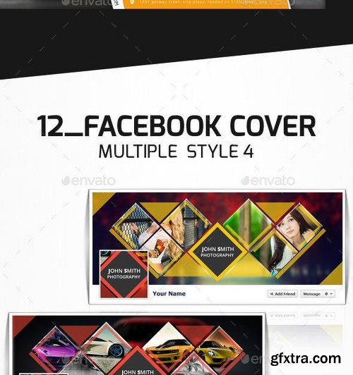 GraphicRiver 16 Style Facebook Cover Templates 10336526