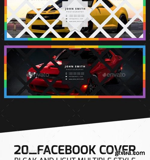 GraphicRiver 16 Style Facebook Cover Templates 10336526