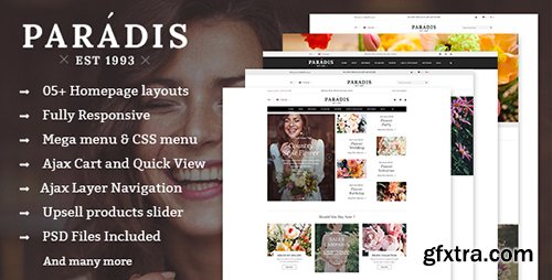 ThemeForest - Paradise v1.0.0 - Responsive Multipurpose Magento Theme - 15020481