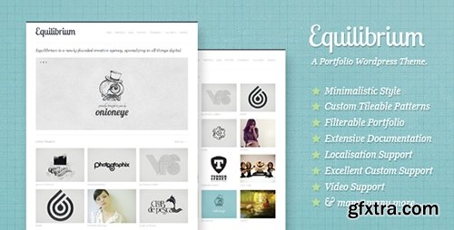 ThemeForest - Equilibrium v1.5.5 - Clean and Modern WP Portfolio Theme - 505517