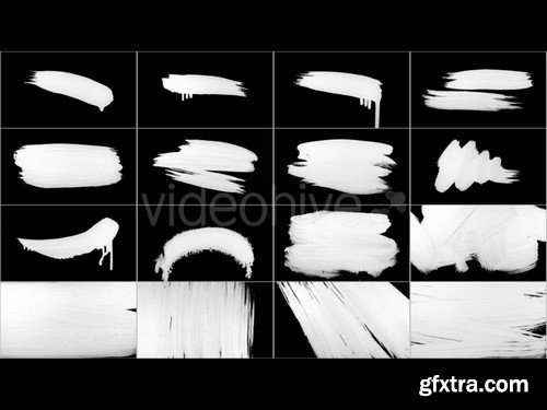 Natural Paint Brush Pack - Stock Video Footage