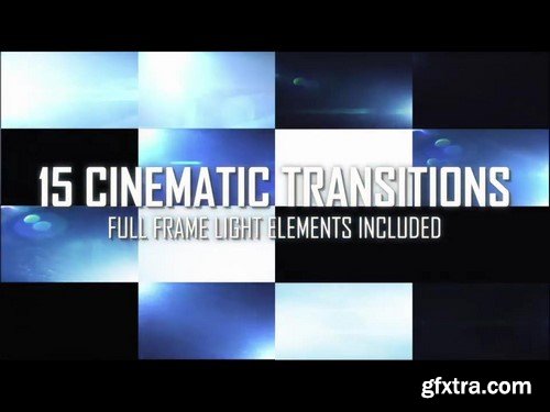 Anamorphic Lens Flare & Light Transitions Bundle V2 - Stock Video Footage