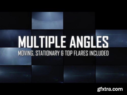 Anamorphic Lens Flare & Light Transitions Bundle V2 - Stock Video Footage