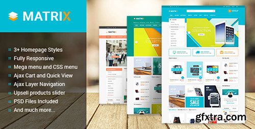 ThemeForest - Matrix v1.0.0 - Multipurpose Responsive Magento Theme - 12942356