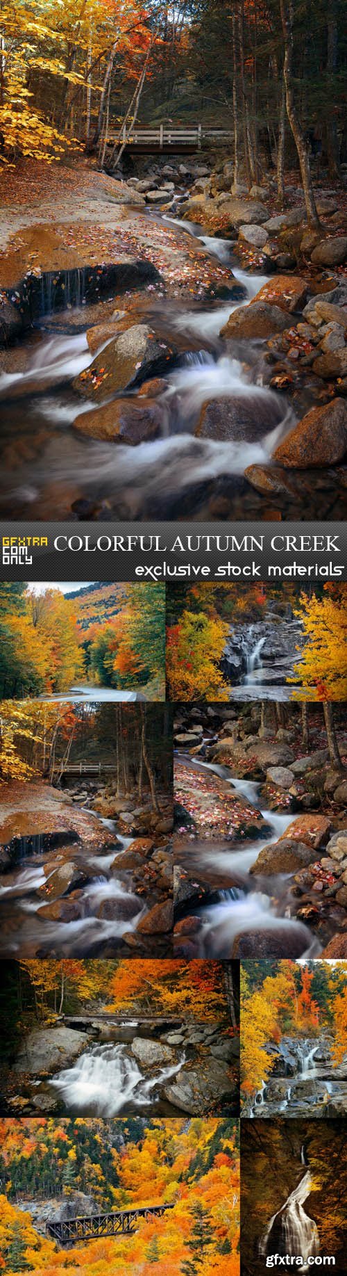 Colorful Autumn Creek - 8 UHQ JPEG