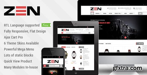 ThemeForest - SM Zen v1.2.0 - Responsive Multi-Store Magento Theme - 6943662