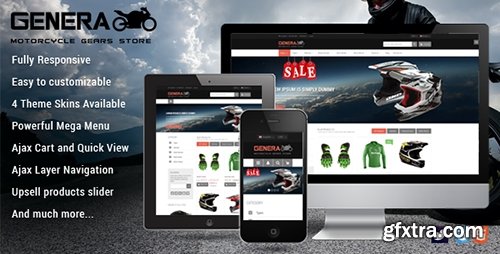 ThemeForest - Genera v1.1.0 - Responsive Magento Sport Theme - 8240243