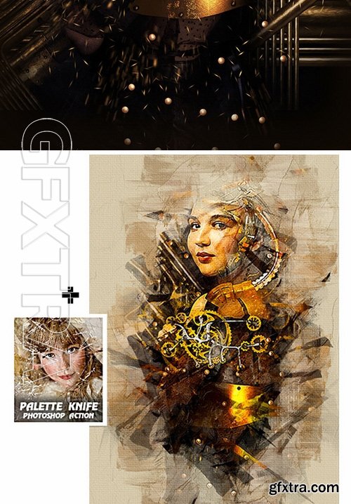 GraphicRiver - Steampunk Art Kit Photoshop Action 18409797