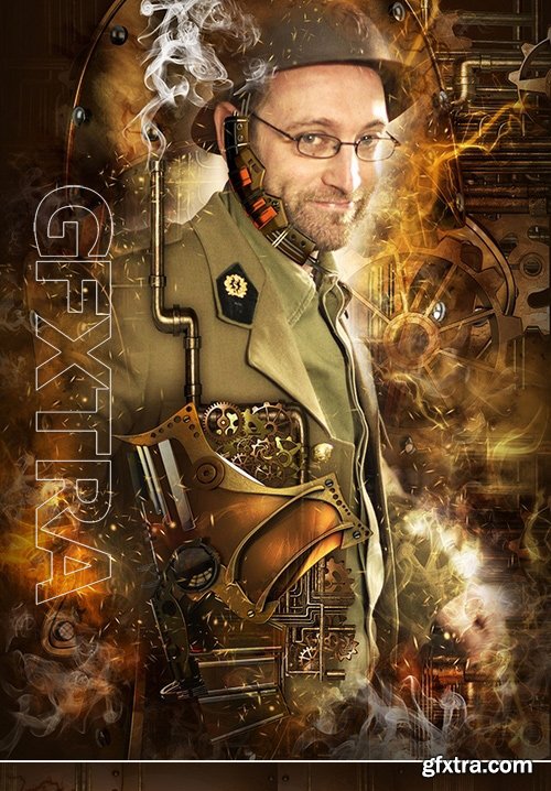 GraphicRiver - Steampunk Art Kit Photoshop Action 18409797