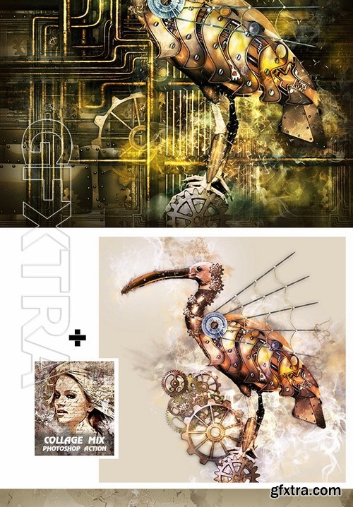 GraphicRiver - Steampunk Art Kit Photoshop Action 18409797