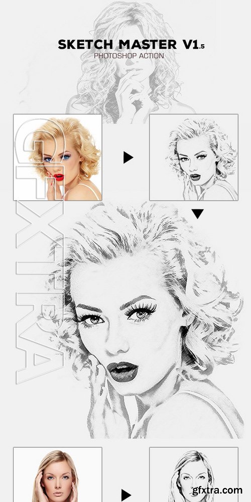 GraphicRiver - Sketch Master V 1,5 - Photoshop Action #27 18345609