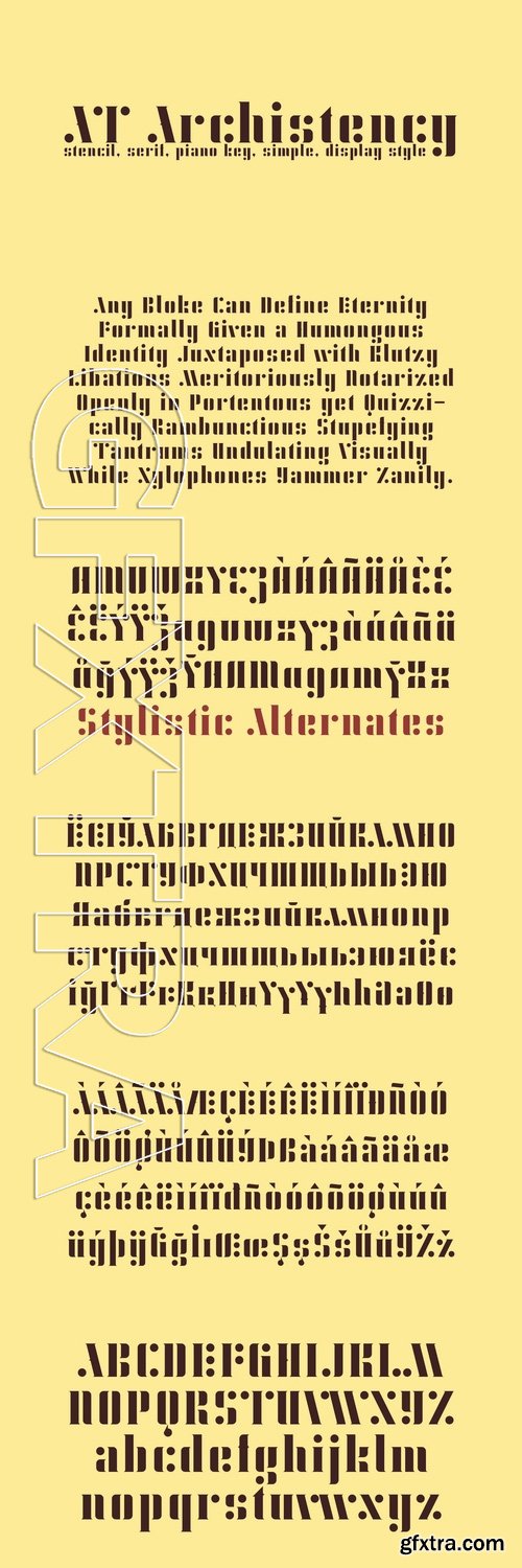 AT Archistency - 1 font: $7.00