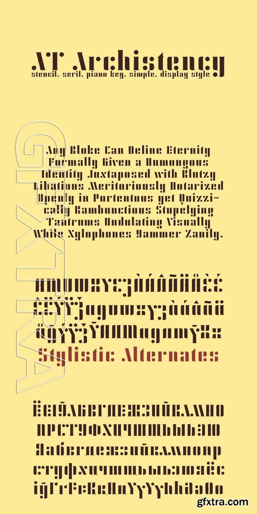 AT Archistency - 1 font: $7.00