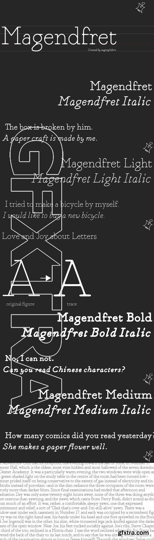 Magendfret - 8 fonts: $154.00