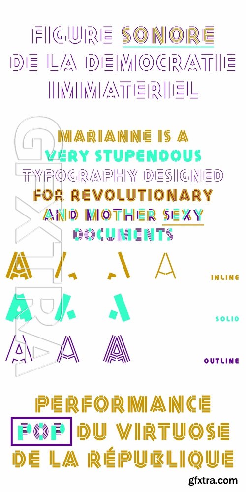 Marianne - 3 fonts: $80.00