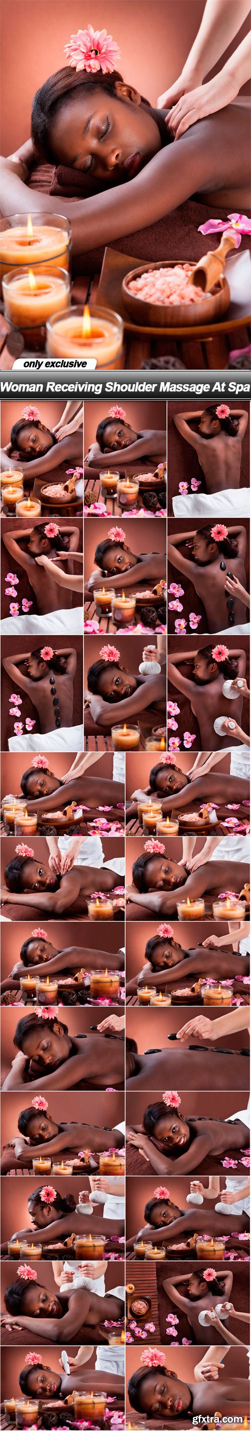 Woman Receiving Shoulder Massage At Spa - 25 UHQ JPEG