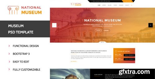 ThemeForest - Museum - Premium PSD Template 12071608