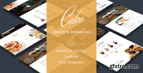 ThemeForest - Cake - Easy & Slight Bakery PSD Template 15023996