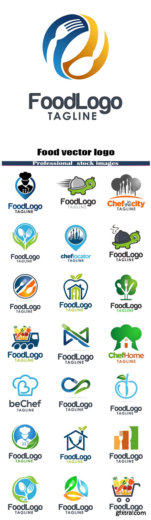 Food vector logo