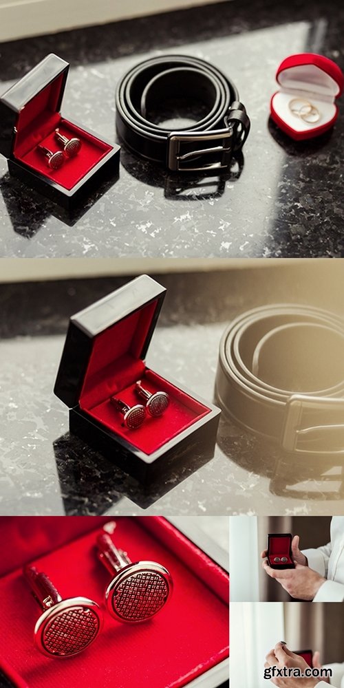 Cufflinks, men's belt, wedding rings, the groom morning,businessman, wedding, man fashion, men's Accessories