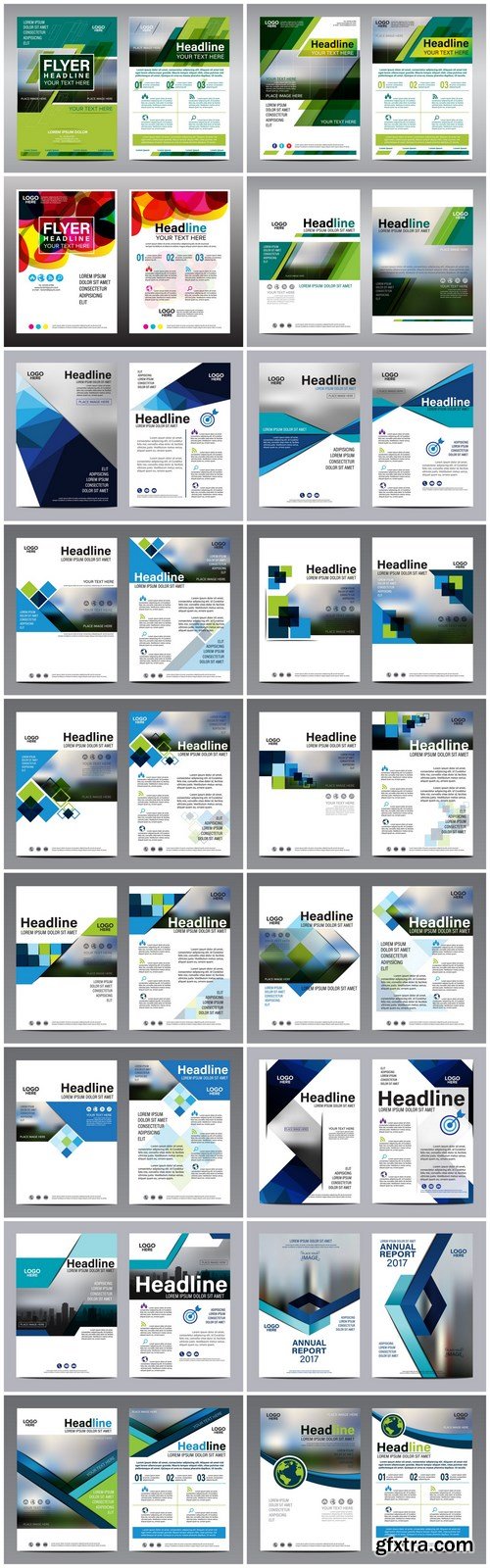 Corporate Templates of Brochures 17 - 24xEPS