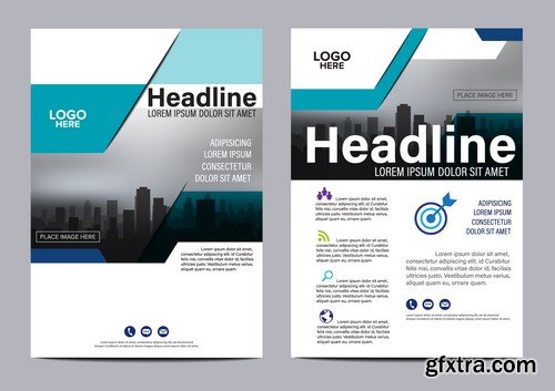 Corporate Templates of Brochures 17 - 24xEPS