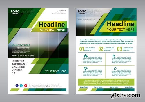 Corporate Templates of Brochures 17 - 24xEPS