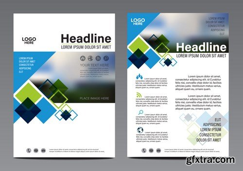 Corporate Templates of Brochures 17 - 24xEPS