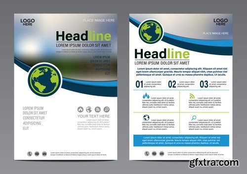 Corporate Templates of Brochures 17 - 24xEPS