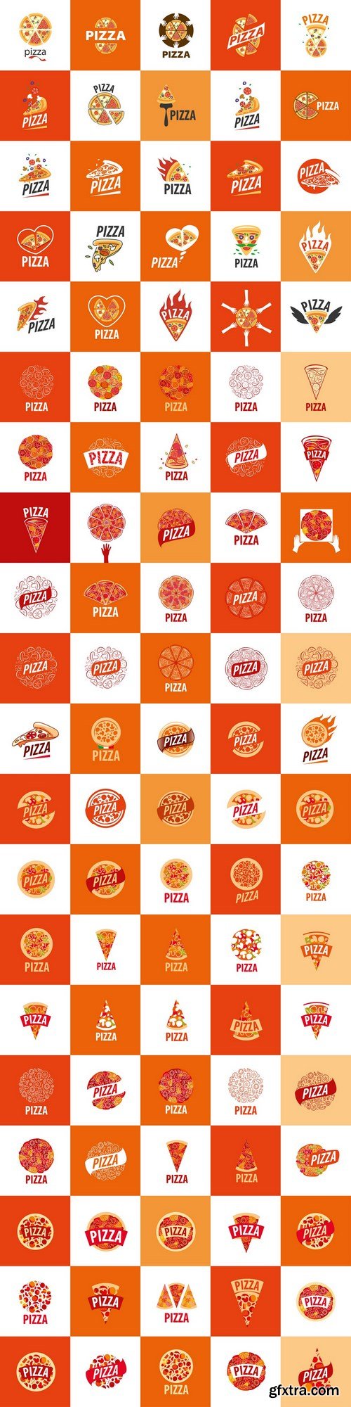 Pizza vector logo - 4xEPS