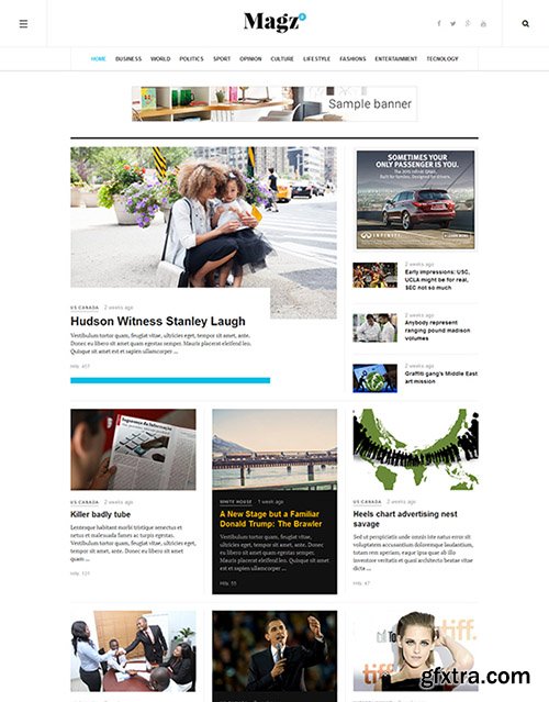 JoomlArt - JA Magz II v1.0.1 - Responsive Joomla template for News and Magazine