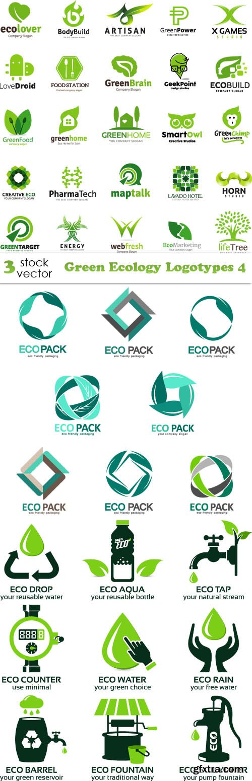 Vectors - Green Ecology Logotypes 4