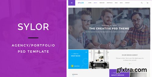 ThemeForest - Sylor - Agency/Portfolio PSD Template 13345656