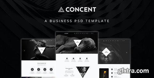 ThemeForest - Concent - MultiPurose Business Art Photography PSD Template 15528371