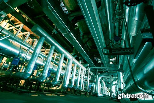 Pipes, Tubes, Machinery & Steam Turbine 2 - 20xUHQ JPEG Photo Stock