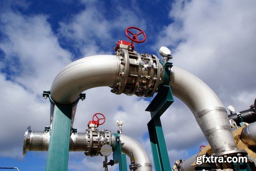 Pipes, Tubes, Machinery & Steam Turbine 2 - 20xUHQ JPEG Photo Stock