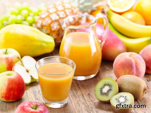 Multi Saft - Fresh Fruit, 20xUHQ JPEG Photo Stock