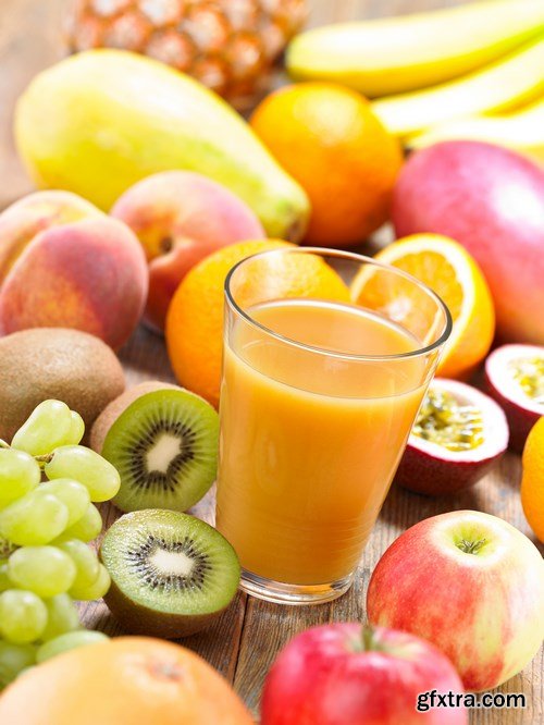 Multi Saft - Fresh Fruit, 20xUHQ JPEG Photo Stock