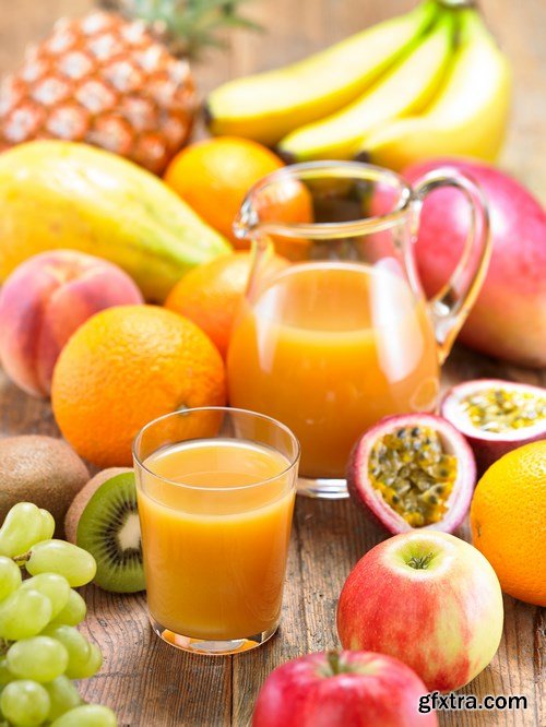 Multi Saft - Fresh Fruit, 20xUHQ JPEG Photo Stock