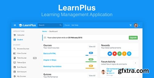 ThemeForest - LearnPlus v1.0.1 - Learning Management Application - 15287372